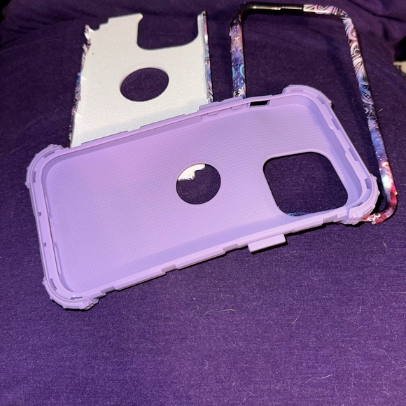 iPhone 14 Pro Max Colorful Galaxy Floral Phone Case - Picture 3 of 3